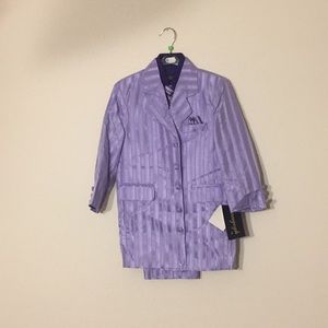 Purple Striped New Kids’ Suit